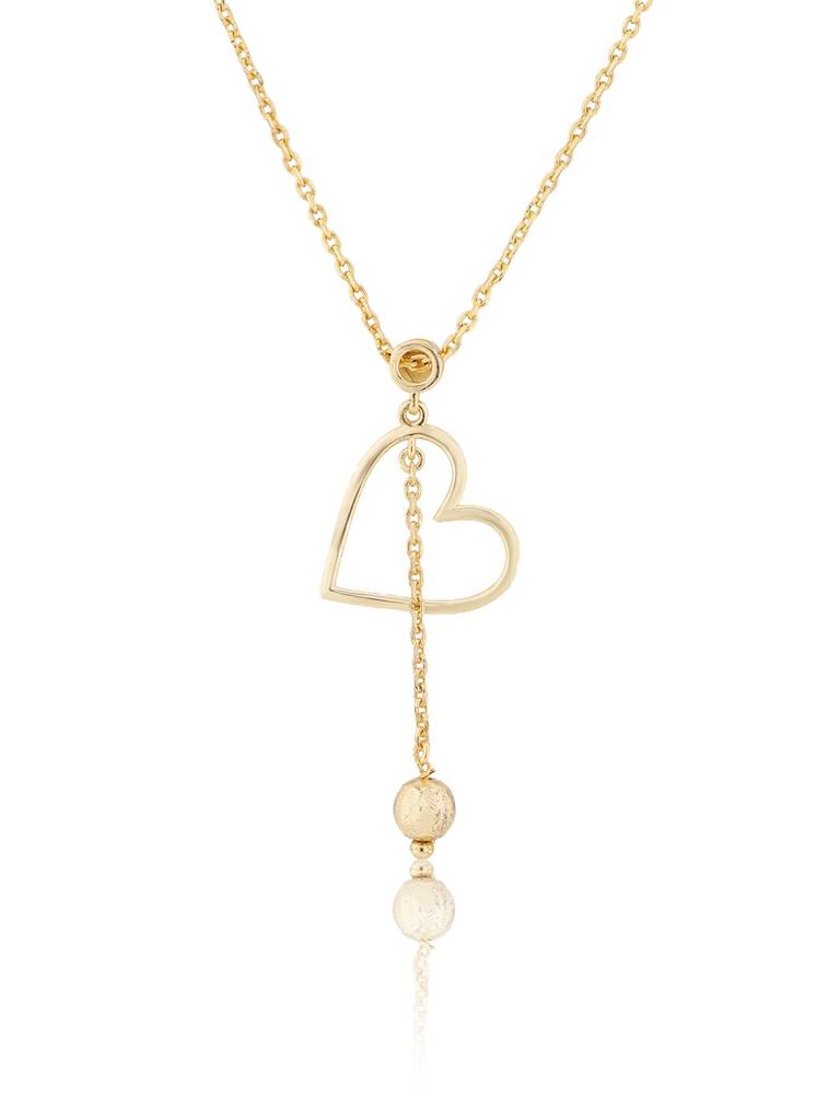 Valentine’S Day Golden Drop Of Love Sterling Silver Pendant : 8905124574999