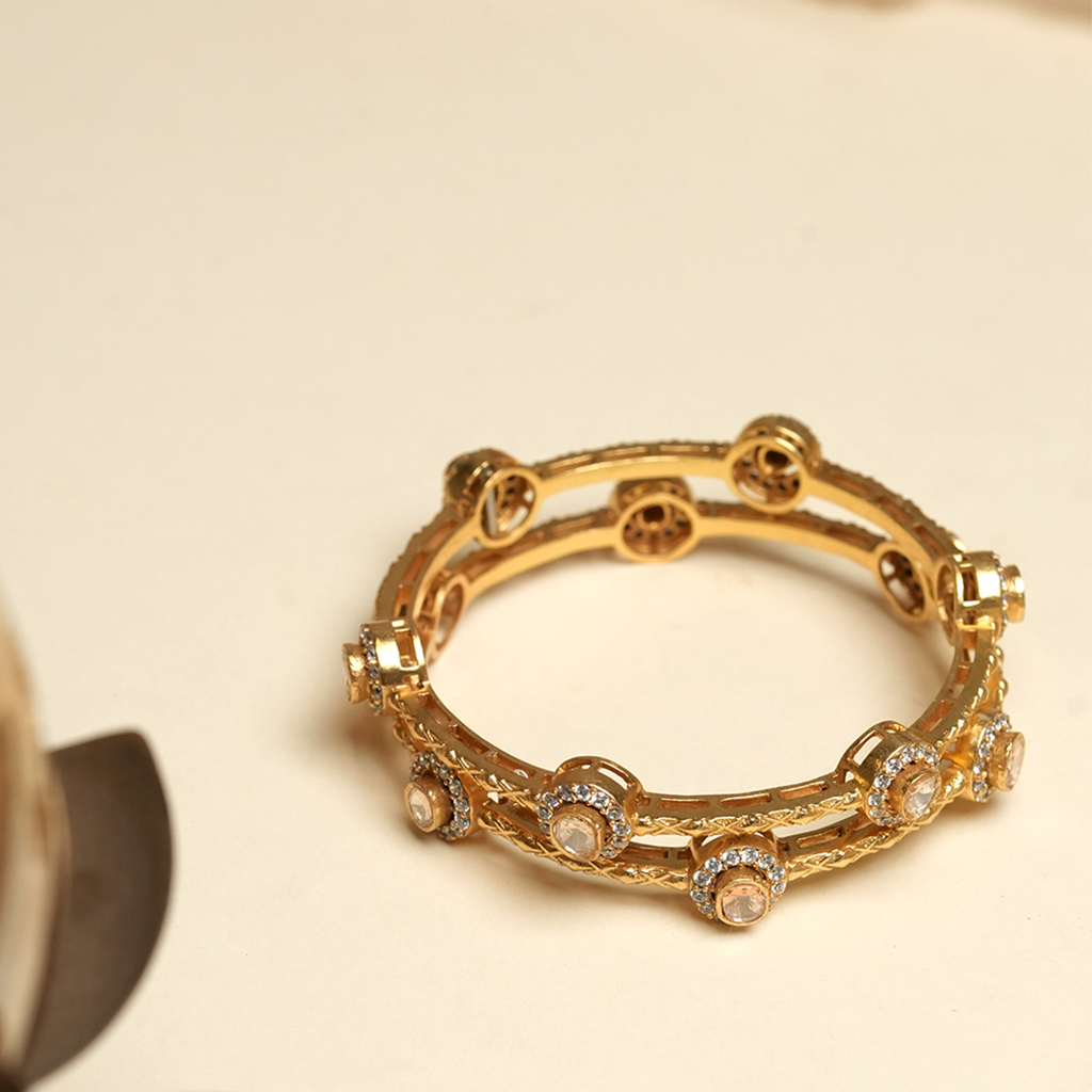 Sleek Premium Moissanite Bangles (2.4) : CAO0001MPS