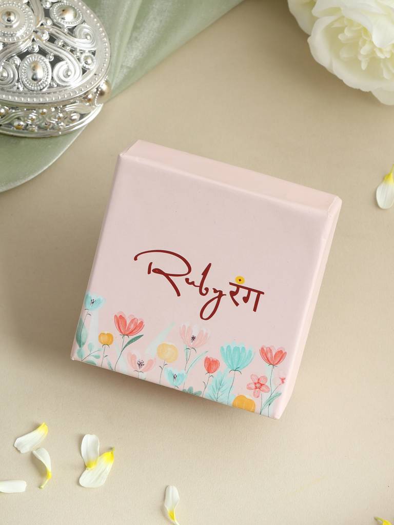 Ruby Raang Ruhani Pearl Necklace And Earrings Set : RRKDEC25-47