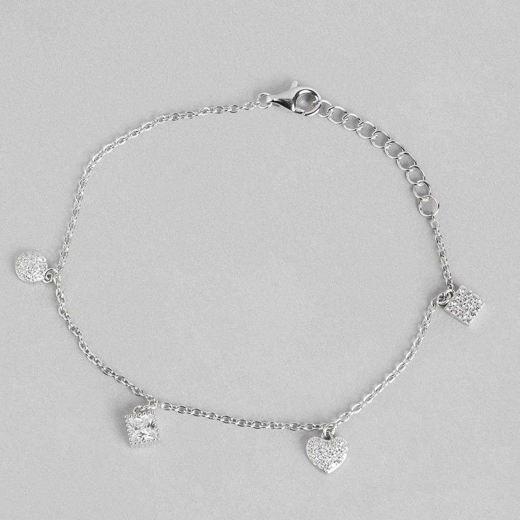 Charming Charm 925 Sterling Silver Bracelet : BR-80009