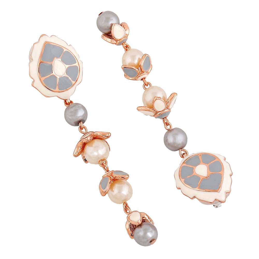 Estele Rose Gold Plated Astonishing Earrings For Women