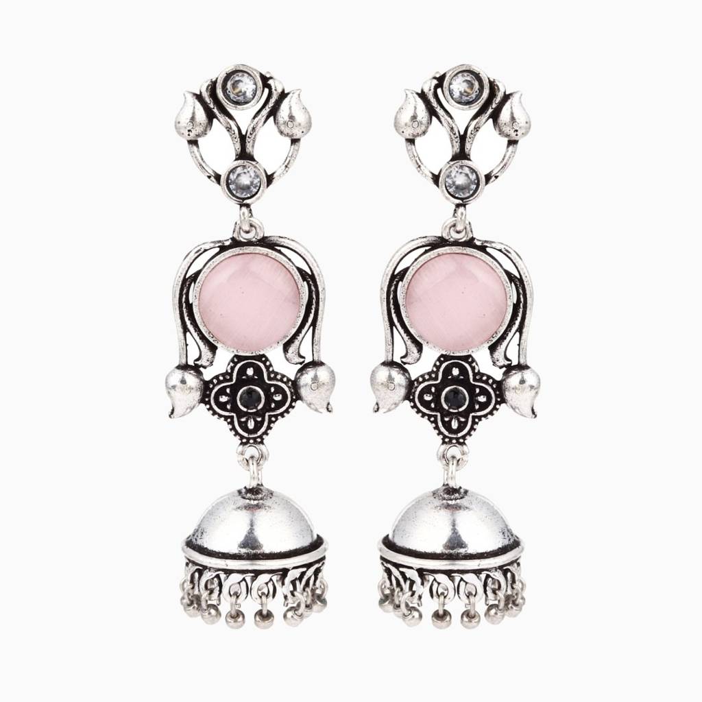 Long Jhumka Earring : S24DJER313PNK