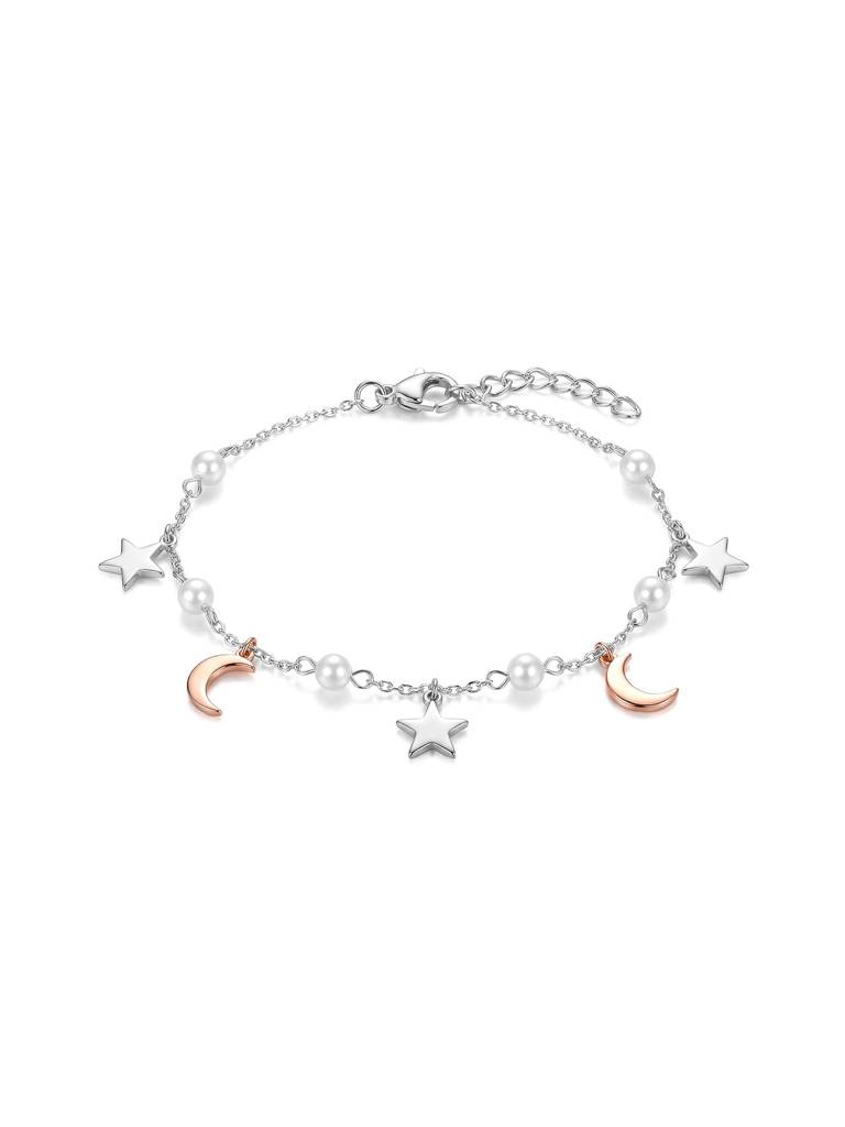 Star Moon Pearl Bracelet : ICLB3362