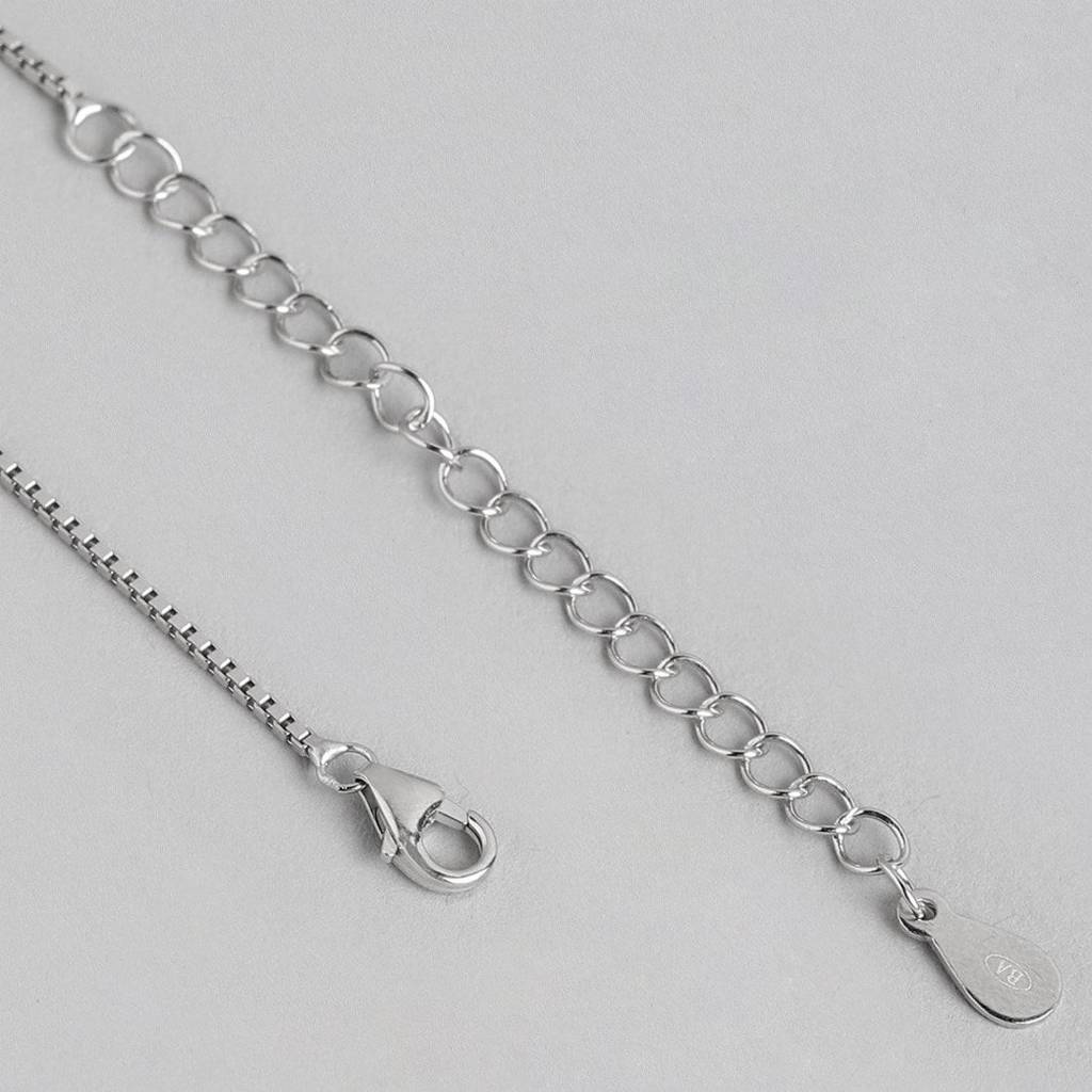 Whimsical Flutter Rhodium-Plated 925 Sterling Silver Butterfly Necklace : NL-30239-R
