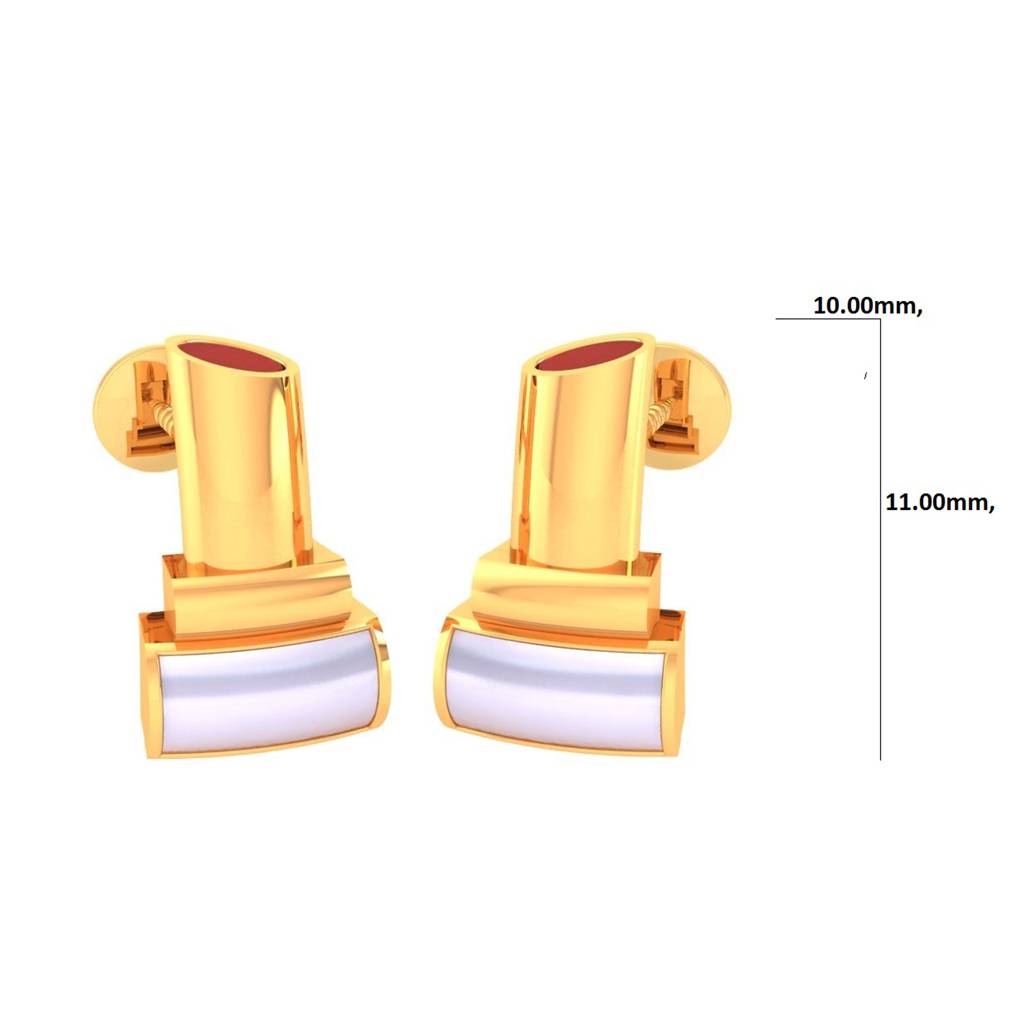 925 Pure Silver Lipstick Inspired Stud Earrings For Girls And Kids : TWP1312