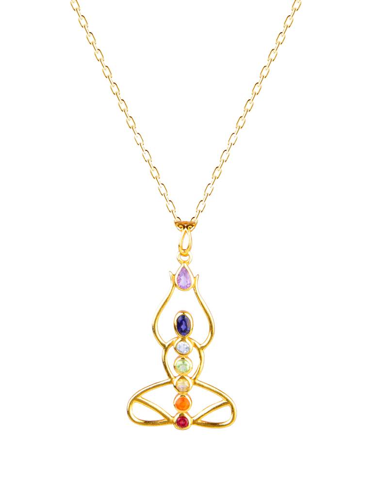 925 Sterling Silver Gold Plated Pendant With Chain For Women | Handmade Jewelry | Elegant Daily Wear Gift : FU-087G-C