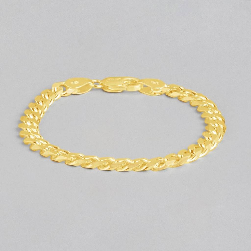 Bold 925 Sterling Silver Men'S Linked Chain Bracelet : BR-80301-G