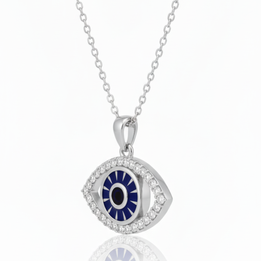 Big Evil Eye Necklace For Women | Bold Protective Evil Eye Pendant Jewellery : 943319698