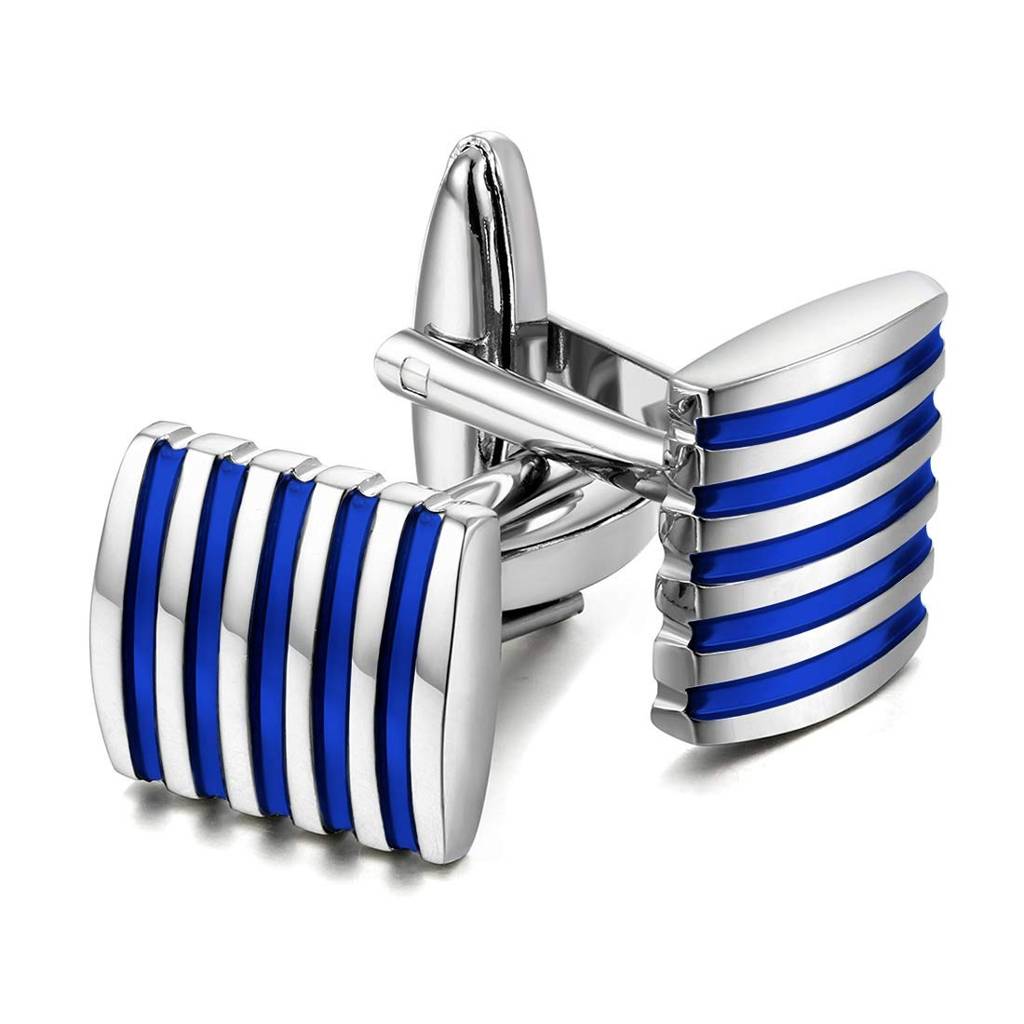 Metal Unique Shirt Cufflinks For Men (Blue) : PX9CL09