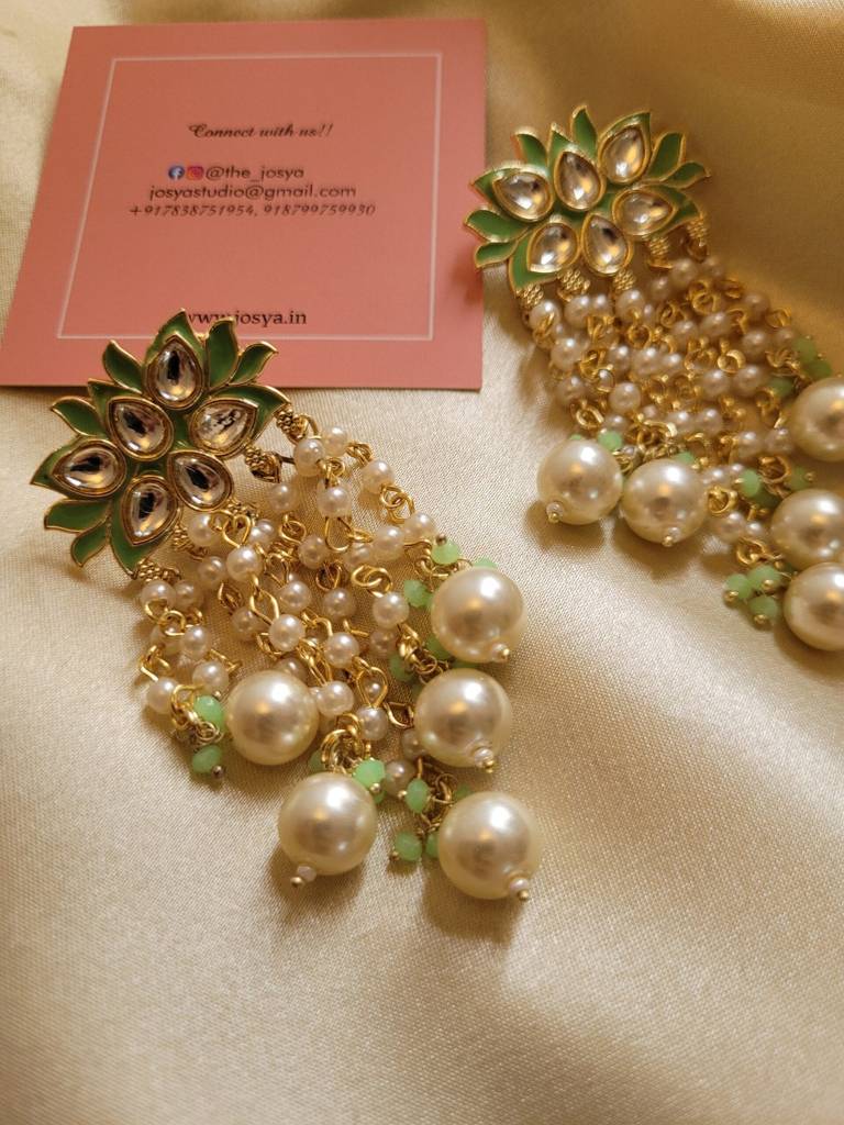 Lush Green Danglers Earrings : LUSHGR1450
