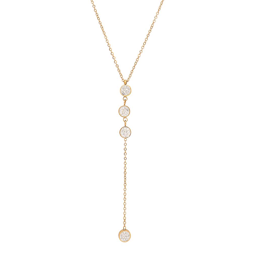 Quadra-Diamond Anti Tarnish Elegance Necklace : YI24A0240N