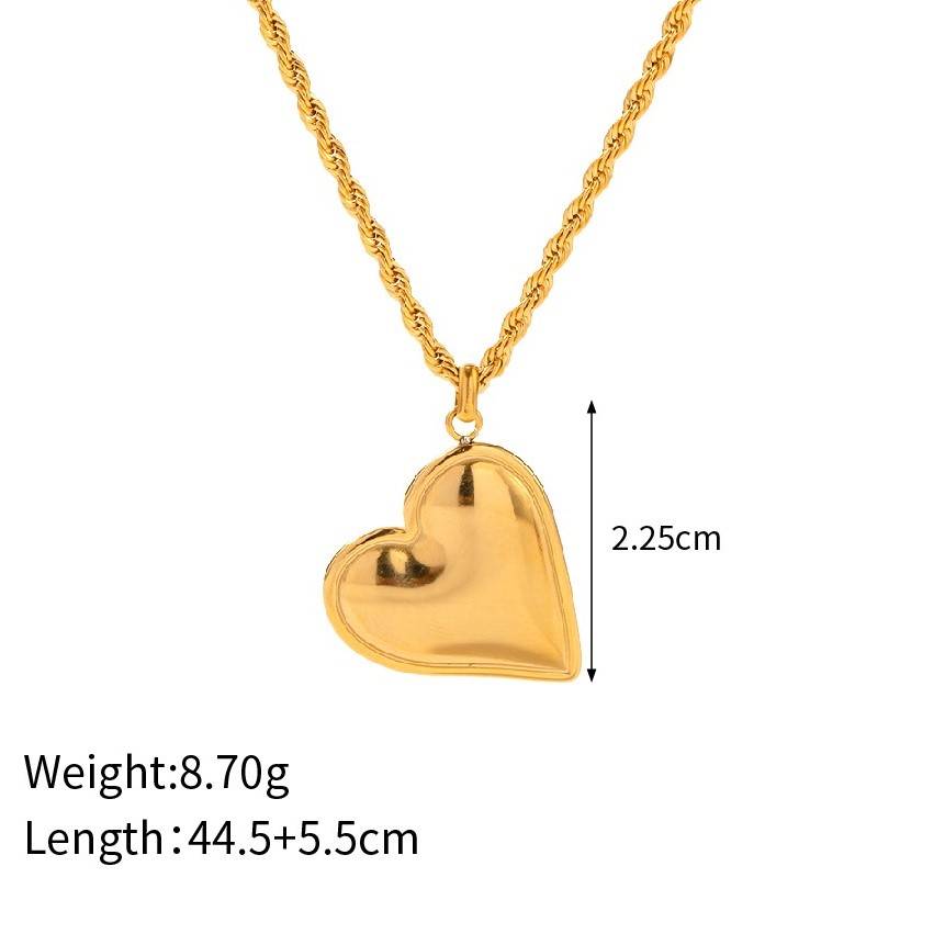 Heart Of Gold Necklace : HeartofGoldNecklace-JD-NK-PG-08