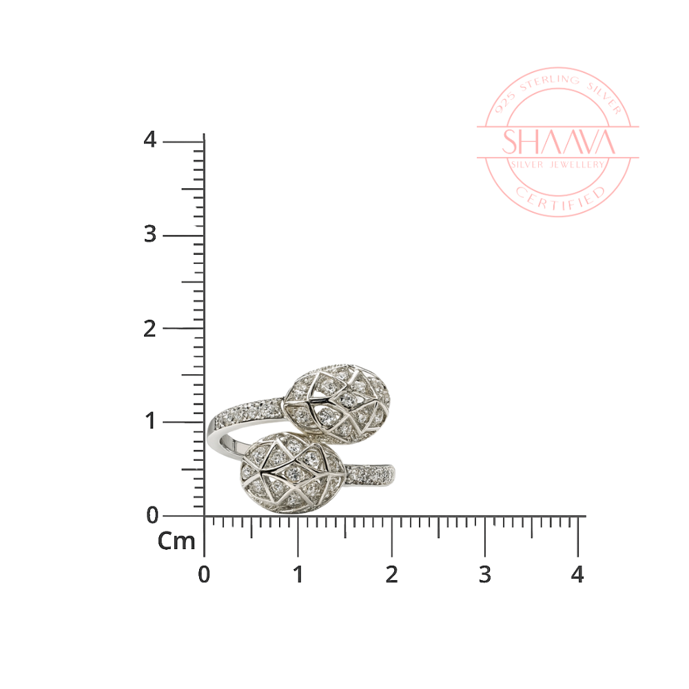Sterling Silver Snake Wrap Ring : RGS021