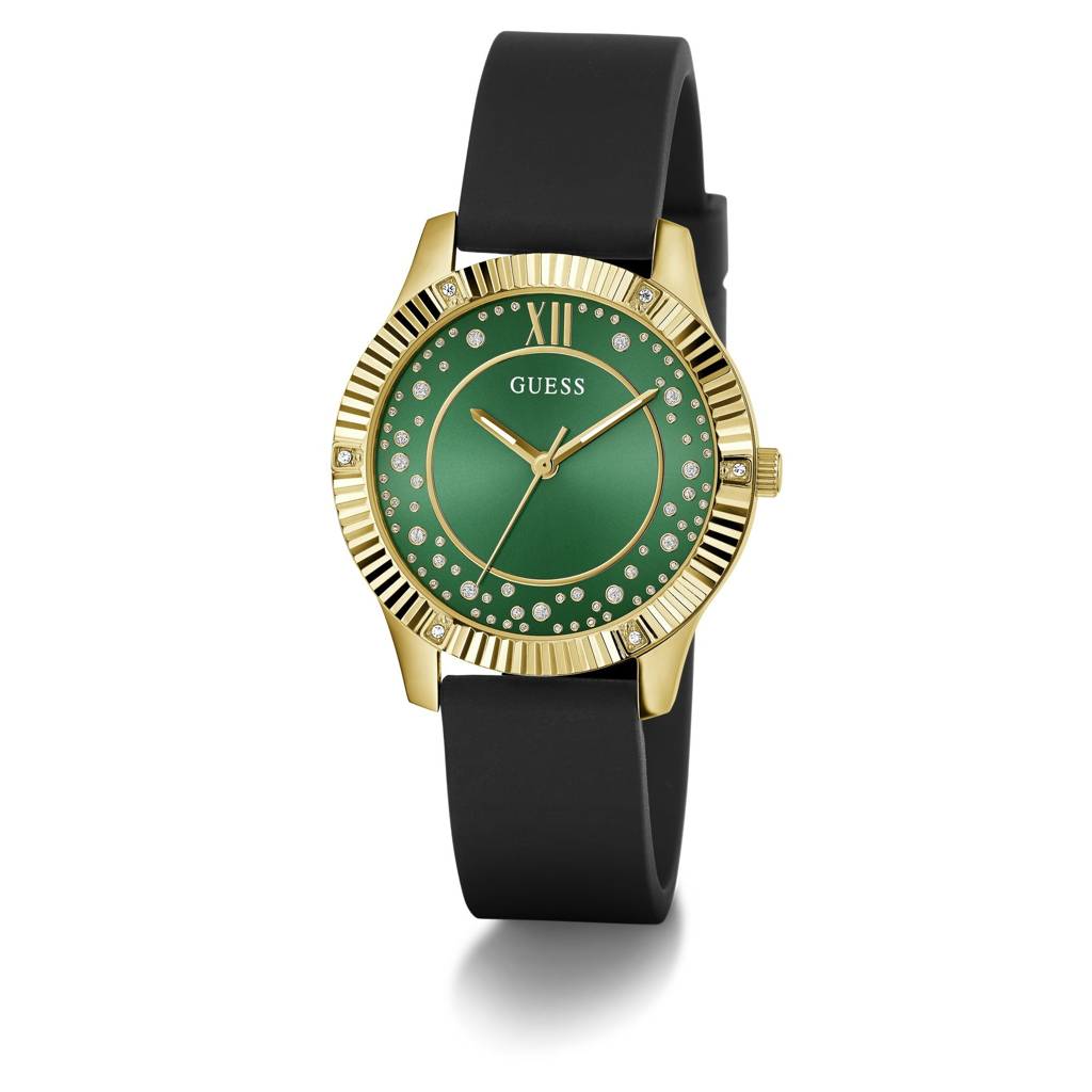Guess Round 34Mm Green Dial Analog Women Watch - Gw0766L3 : GW0766L3