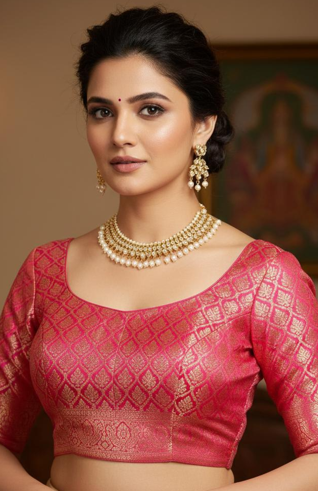 Firoza Noor-E-Zevar Jadau Necklace Set : JADAUNECK1662