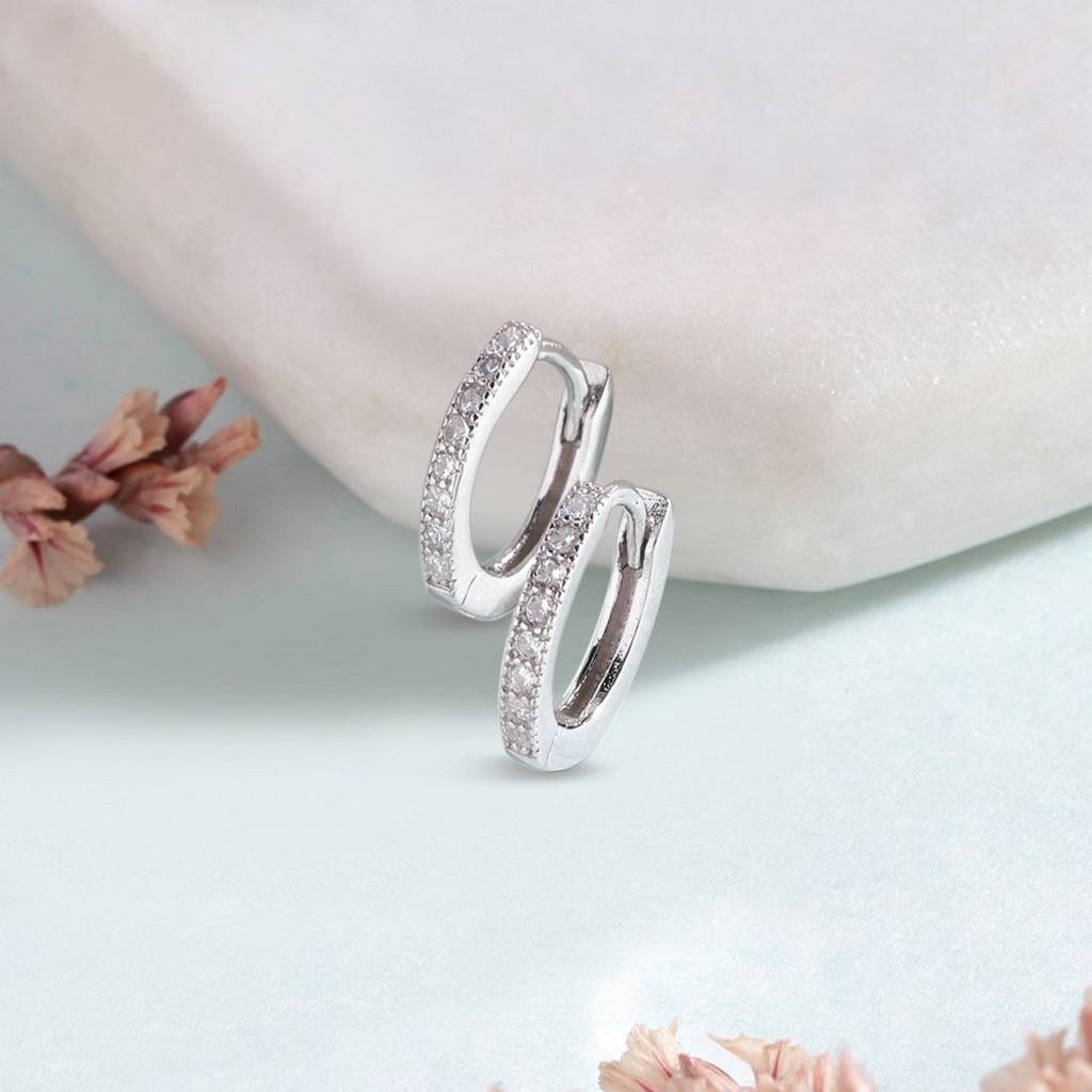 The Whimsical Hoop 925 Silver Earrings : EAR-20094