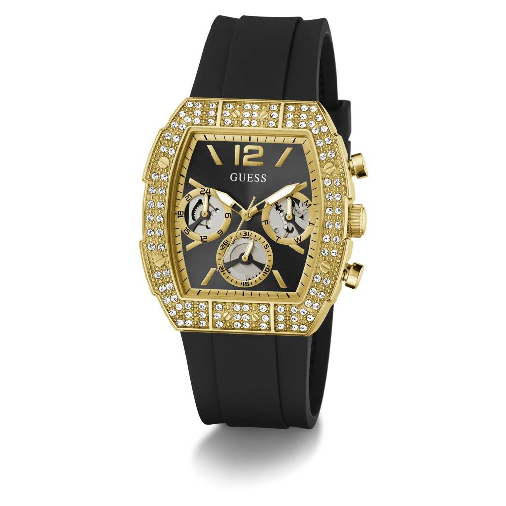 Guess Rectangle 41Mm Black Dial Analog Men Watch - Gw1069G2 · Eternz