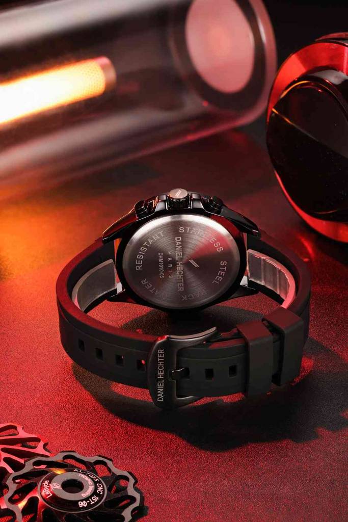 Daniel Hechter Paris Pantheon Collection Pantheon Collection Unique Multifunctional Watch For Men With Textured R : DHM1010-05