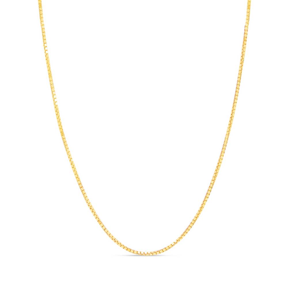 Sleek Gold Plated 925 Sterling Silver Box Chain Sliding Waist Chain : WC-10011-G-36-INCH