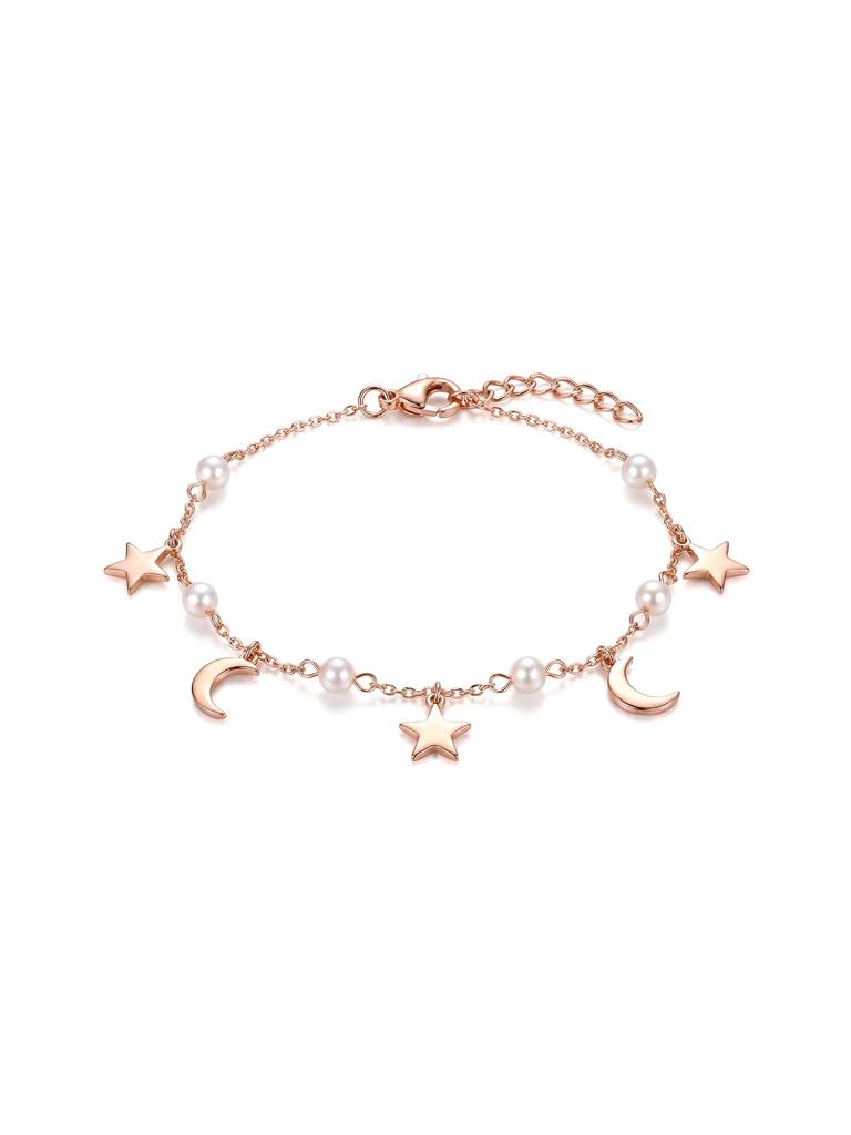 Star Moon Pearl Bracelet : ICLB3337