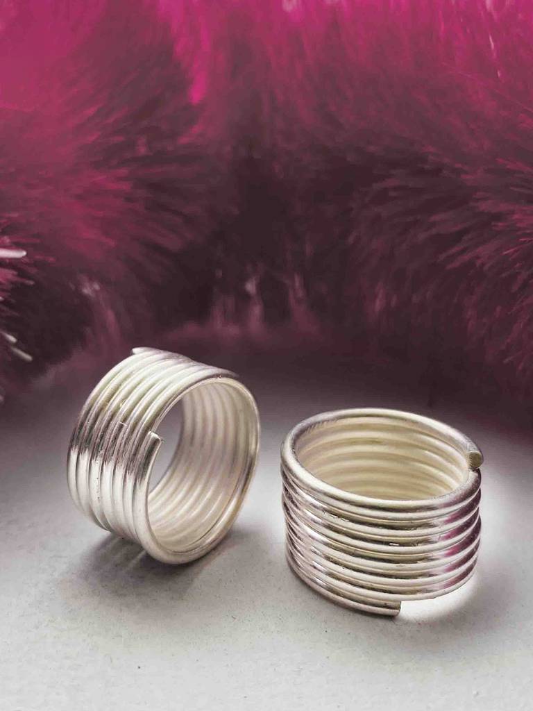 Silver Spring Toe Ring( Pair) : U100SO009TR0080
