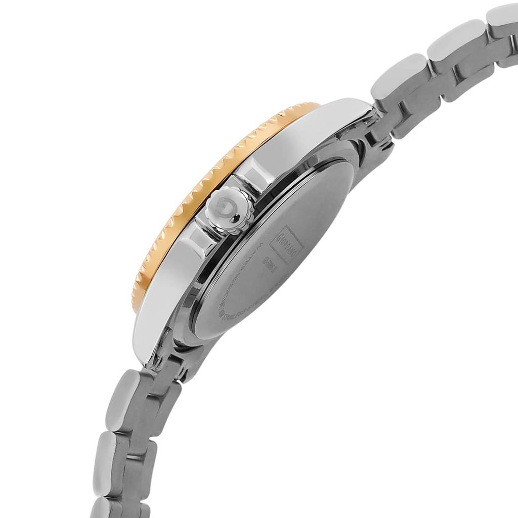 Analog Wrist Watch For Men Stylish Metal Strap With Water Resistant 3 Hand Mechanism Watch : GD-50006-55