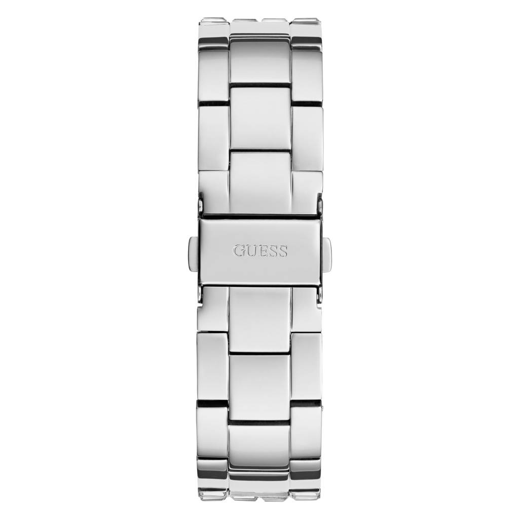 Guess Round 39Mm Silver Dial Analog Women Watch - Gw0812L1 : GW0812L1