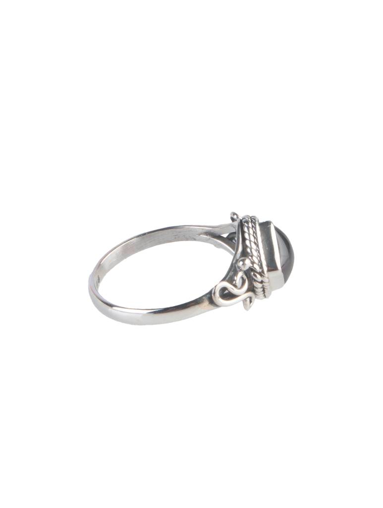 925 Sterling Silver Garnet Ring For Women Handmade Gemstone Ring Adjustable Statement Jewelry Birthday Gift : FU-1064