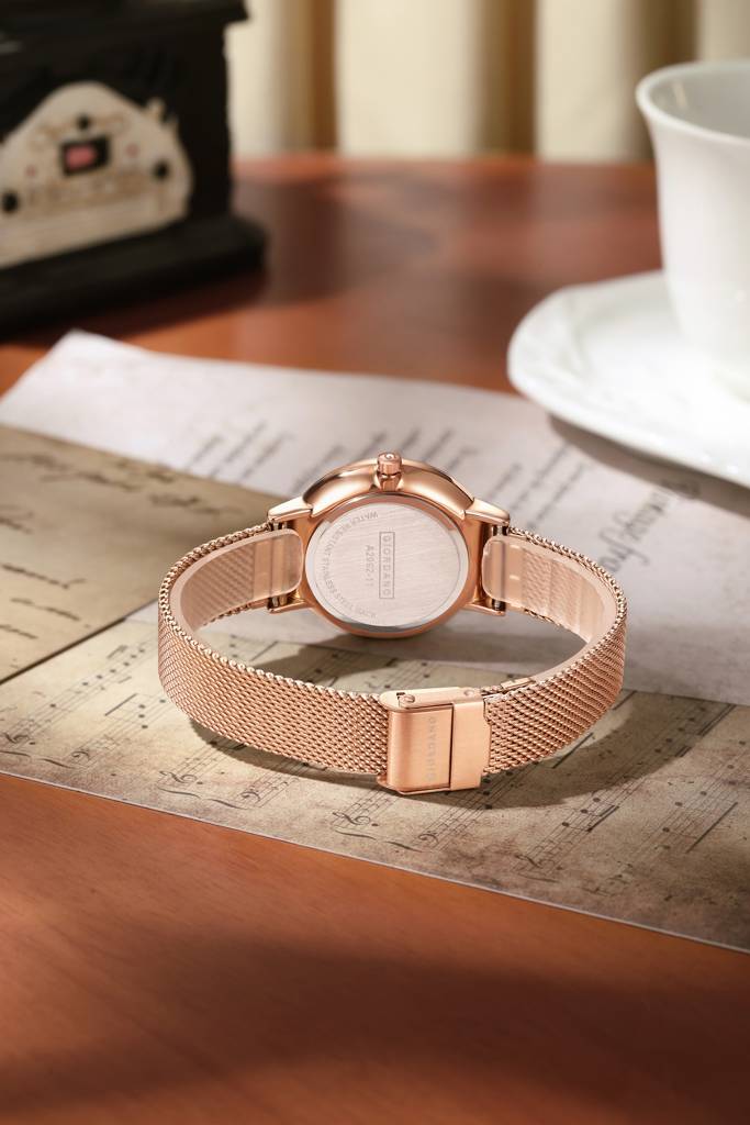 Analog Stylish Watch For Women | Water Resistant Simple And Fashion Watch Round Shape With Stainless Steel Case Wri : A2062-11