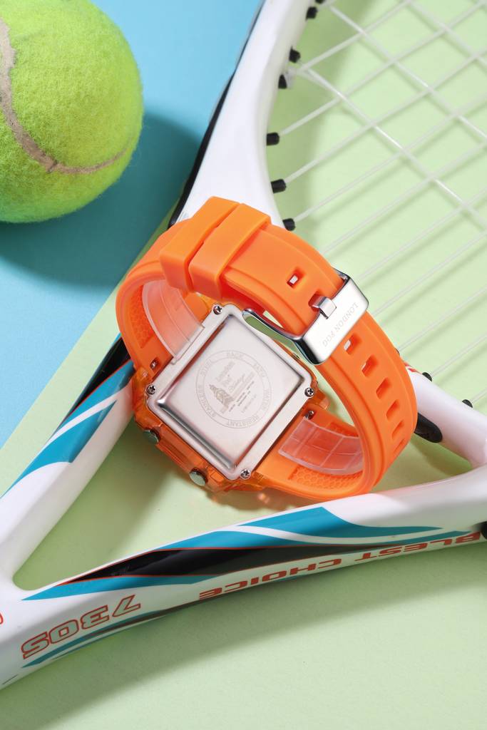 Analog-Digital Quartz Watch For Men With Square Dial, Day-Date Display, Silicone Strap And Water Resistance : LFM10015-04