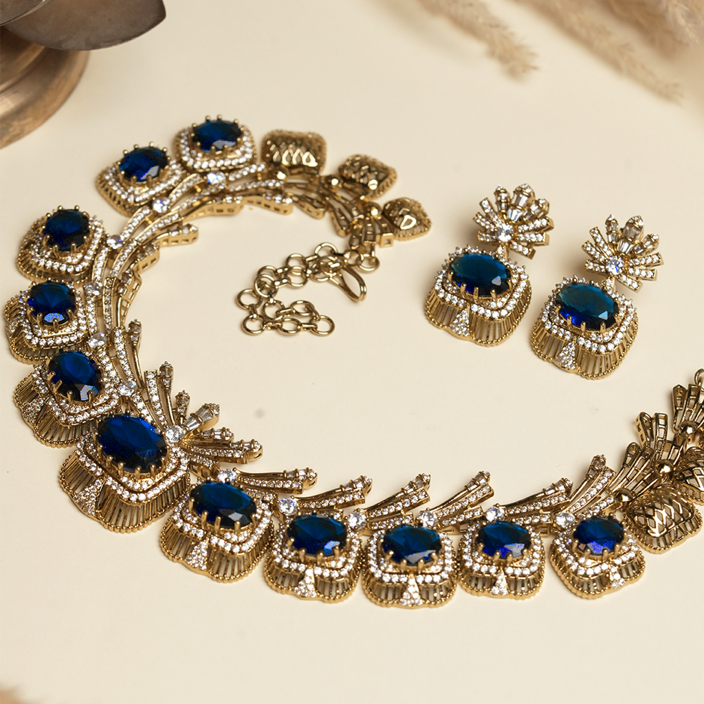 Mehendi Polish Designer Ad Necklace Set : CAO0223TOF