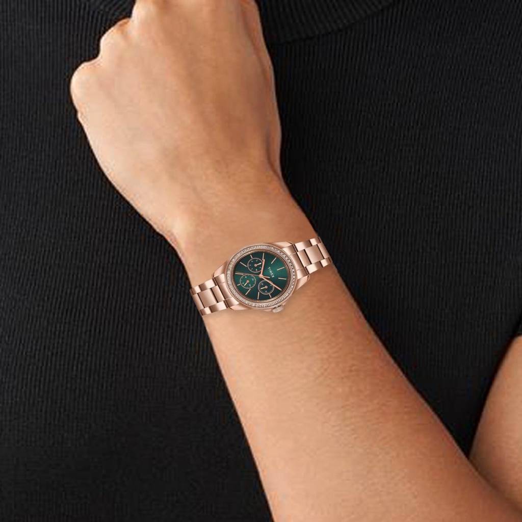 Timex Round 36Mm Dial Analog Women Watch - Tw000Z401 : TW000Z402