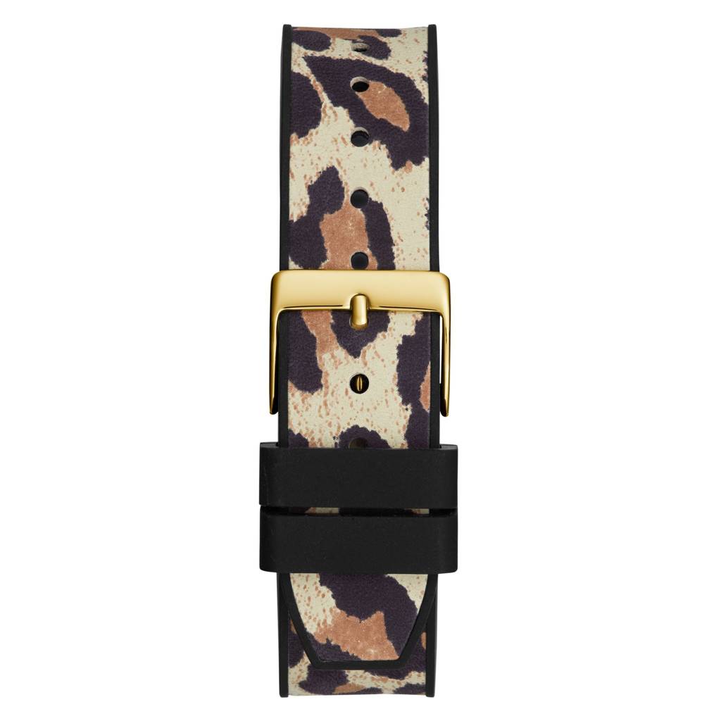 Guess Round 39Mm Champagne Dial Analog Women Watch - Gw0814L3 : GW0814L3