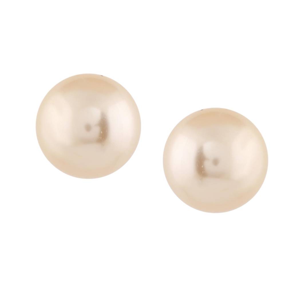 Estele Rhodium Plated Glowing Double Line Pearl Necklace Set For Women
