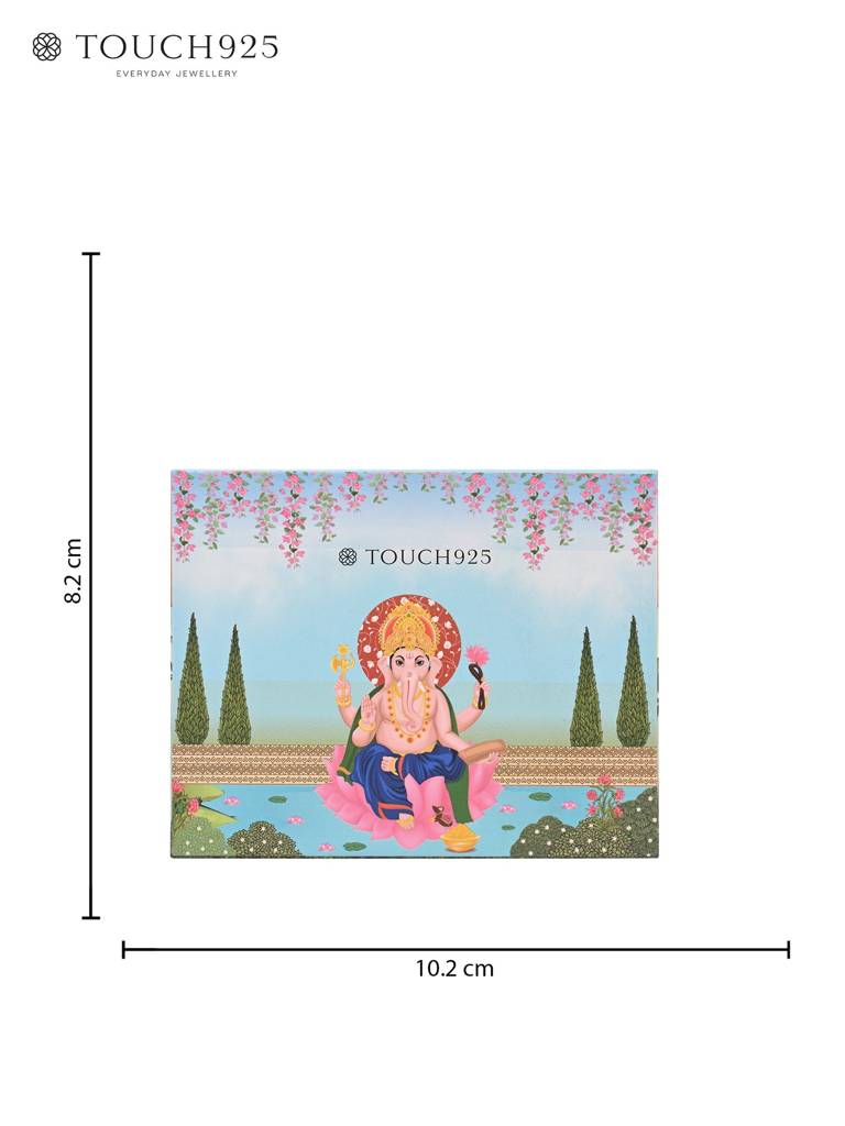 Ganesh Ji 999 Silver Coin Box : WCB103