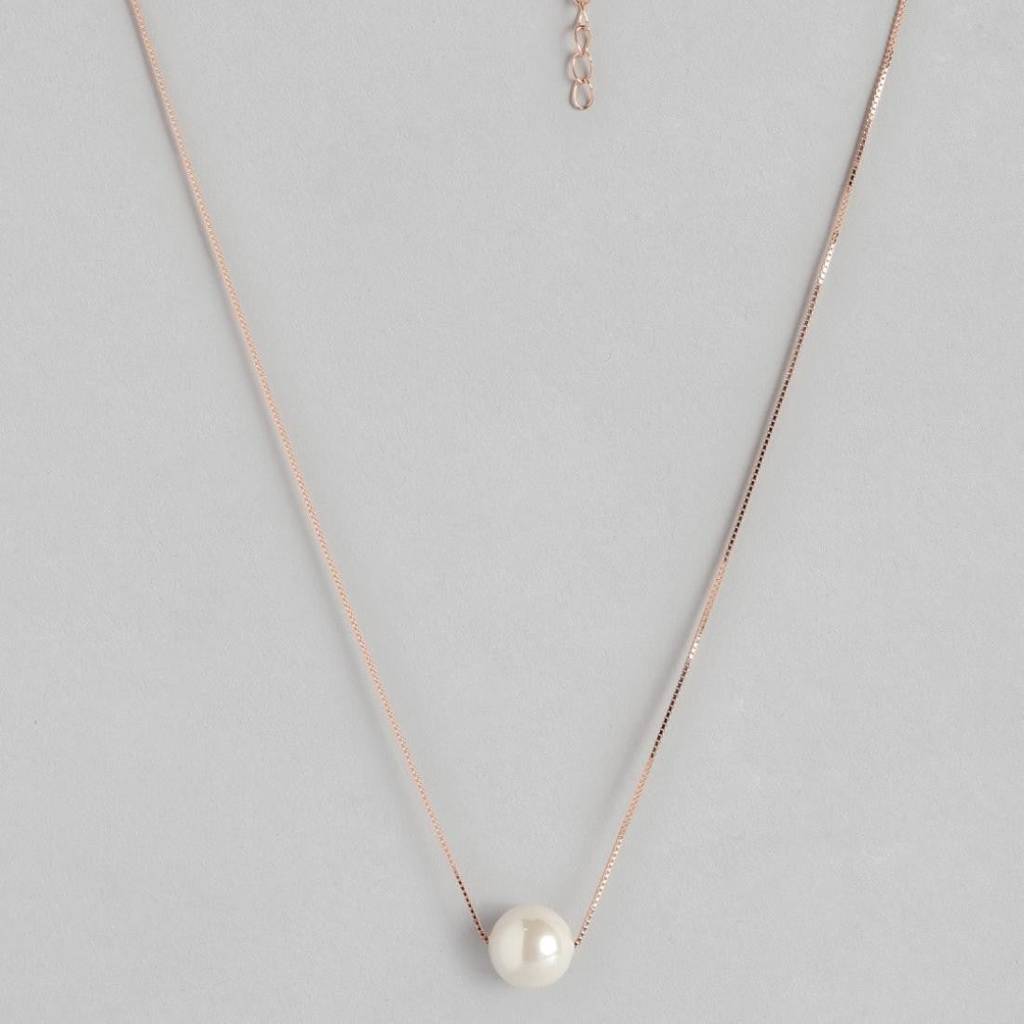 Stunning Pearl 925 Silver Necklace : NL-30011
