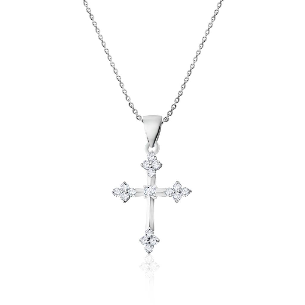 925 Silver Holy Cross Pendant Chain : IS-NC-PC-1153