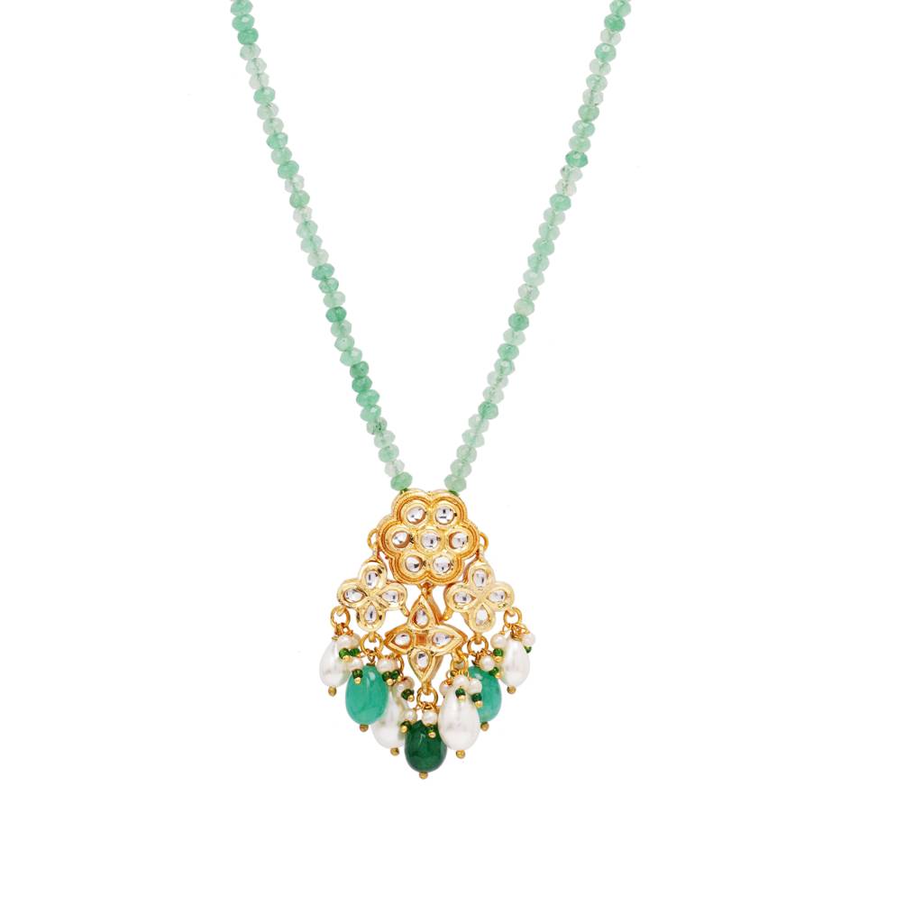 Guldasta Necklace Set- Green : PE35043