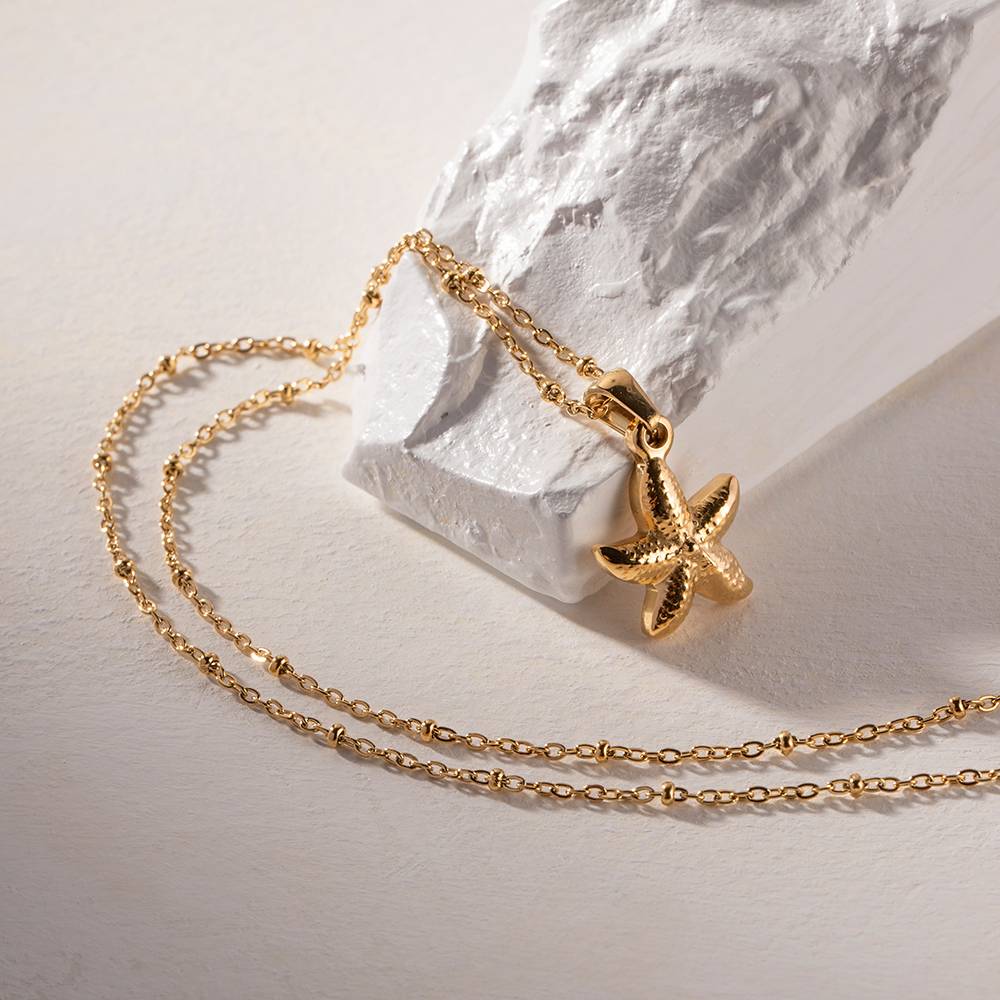 Coastal Charm Gold Necklace : CoastalCharmGoldNecklace-JD-NK-PG-02