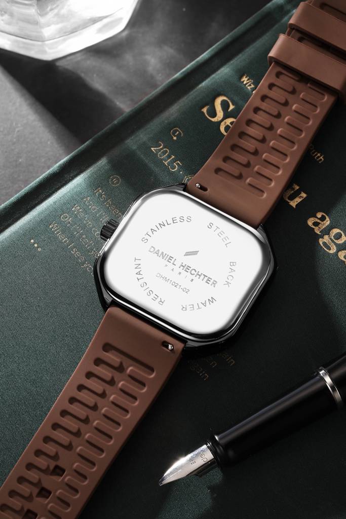 Daniel Hechter Paris Pleyel Collection Fashion Watch For Men– Modern Octagon Dial With Sub-Dial And Comfortable S : DHM1021-02