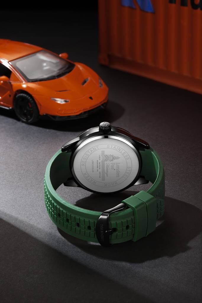 Duke Collection Analog Quartz Watch For Men With Silicone Strap, Round Metal Case, Date Display, Luminous Hands  : LFM10005-05