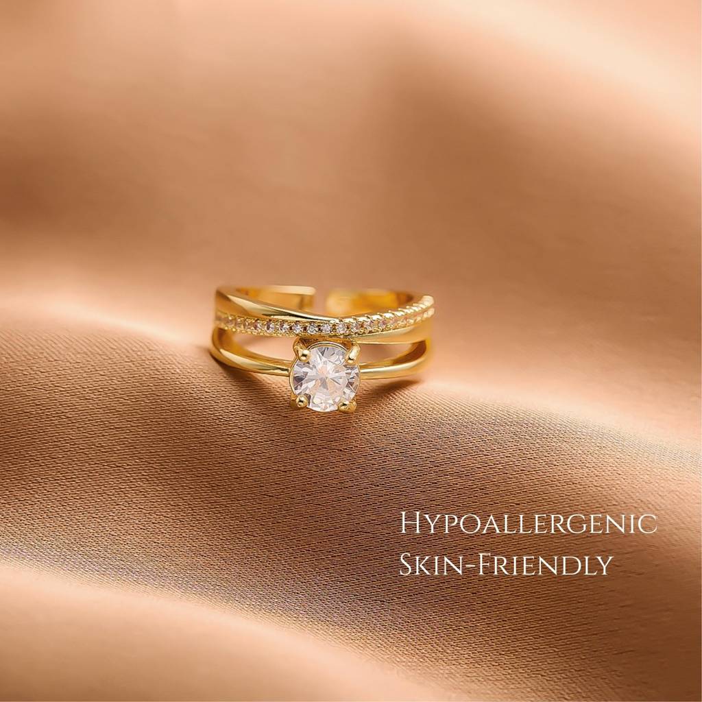 Diamond Stone Ring : RG_CU_2lyrzircon_ring