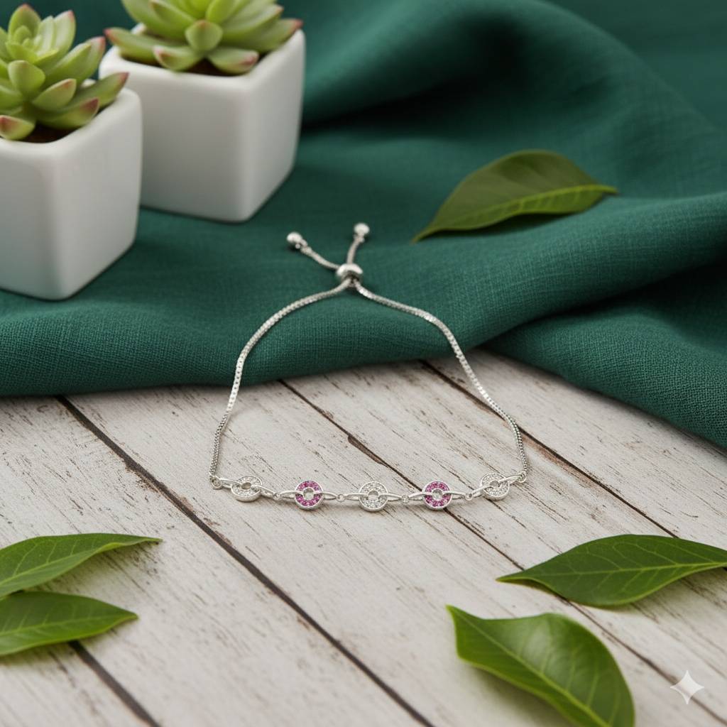 925 Pure Silver Charm Bracelet-Br1103 : BR1103