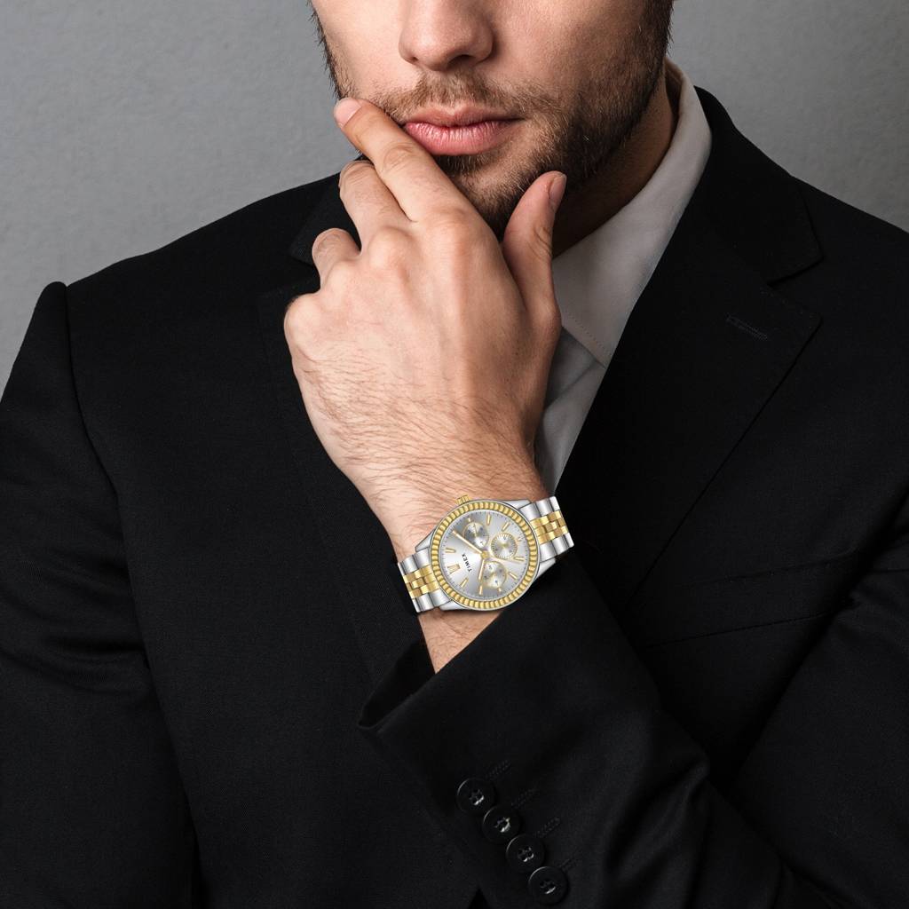 Timex Round 42Mm Dial Analog Pair Watch - Tw0Pre001 : TW0PRE001