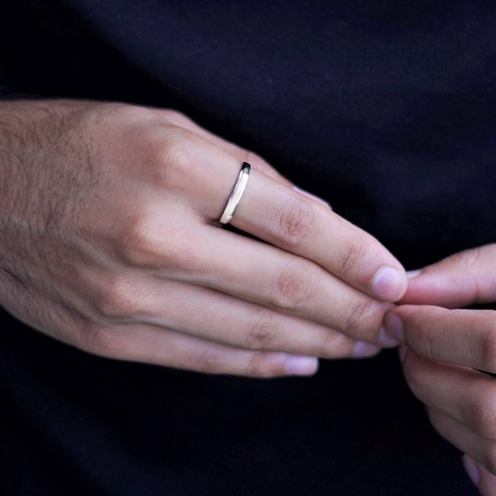 Cohort Band 925 Sterling Silver Ring For Him (Adjustable) : RNG-40060