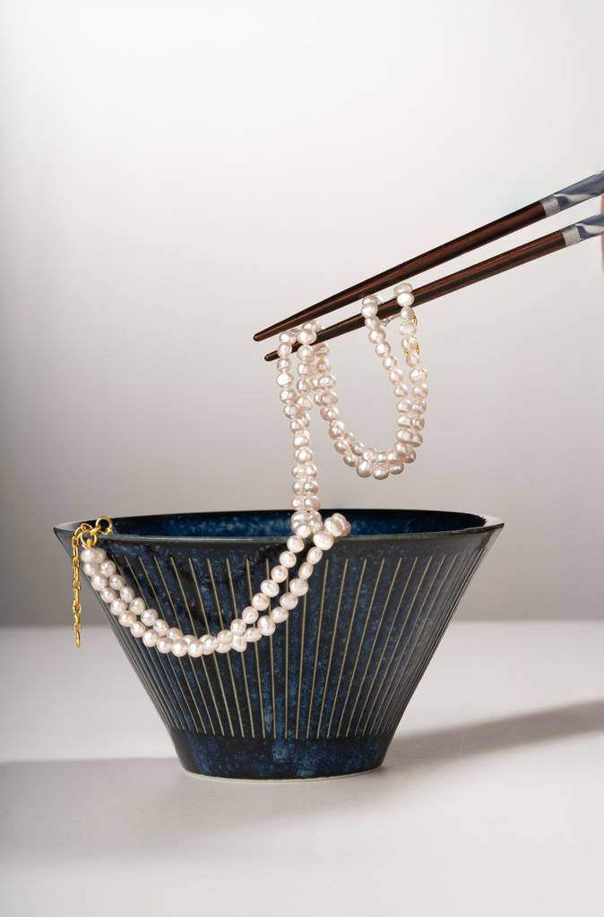 Twisty Pearl Necklace : NCK-TWSTY-WT-PRL