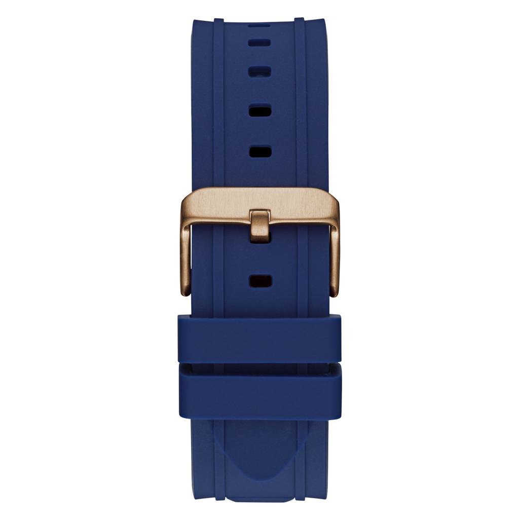 Guess Round 46Mm Blue Dial Analog Men Watch - Gw0799G2 : GW0799G2