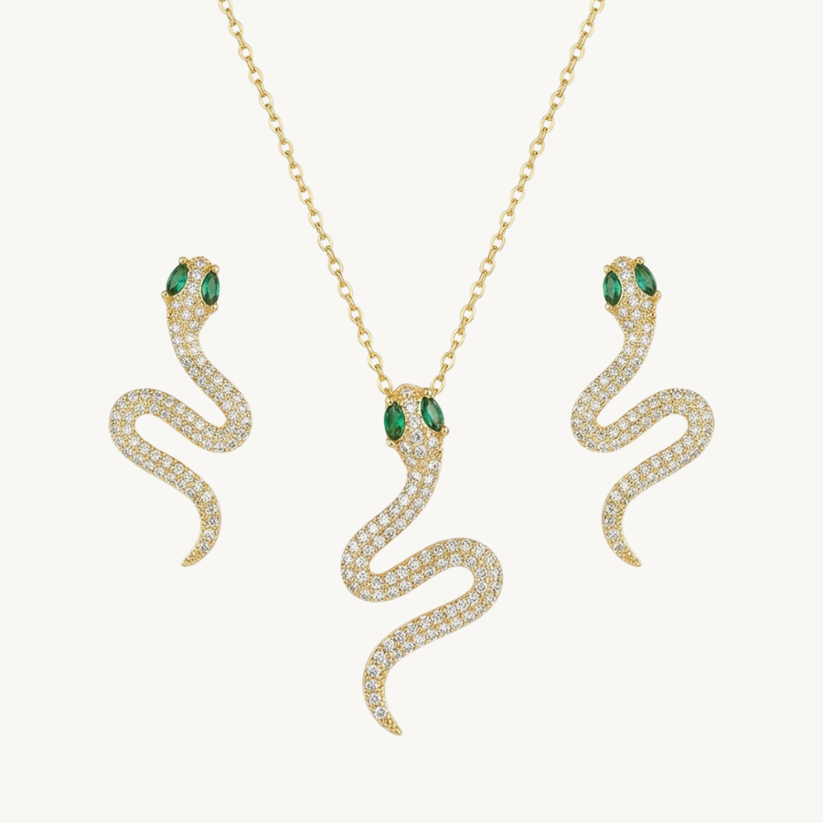 Snake Winding Pendant Necklace For Women – Elegant Coiled Snake Design With Sleek Modern Finish | Premium Statement : 22394959
