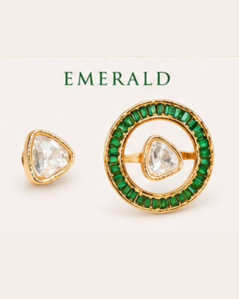Convertible Kundan Stud Earrings For Women | Wear As Studs Or Statement Earrings : sm44