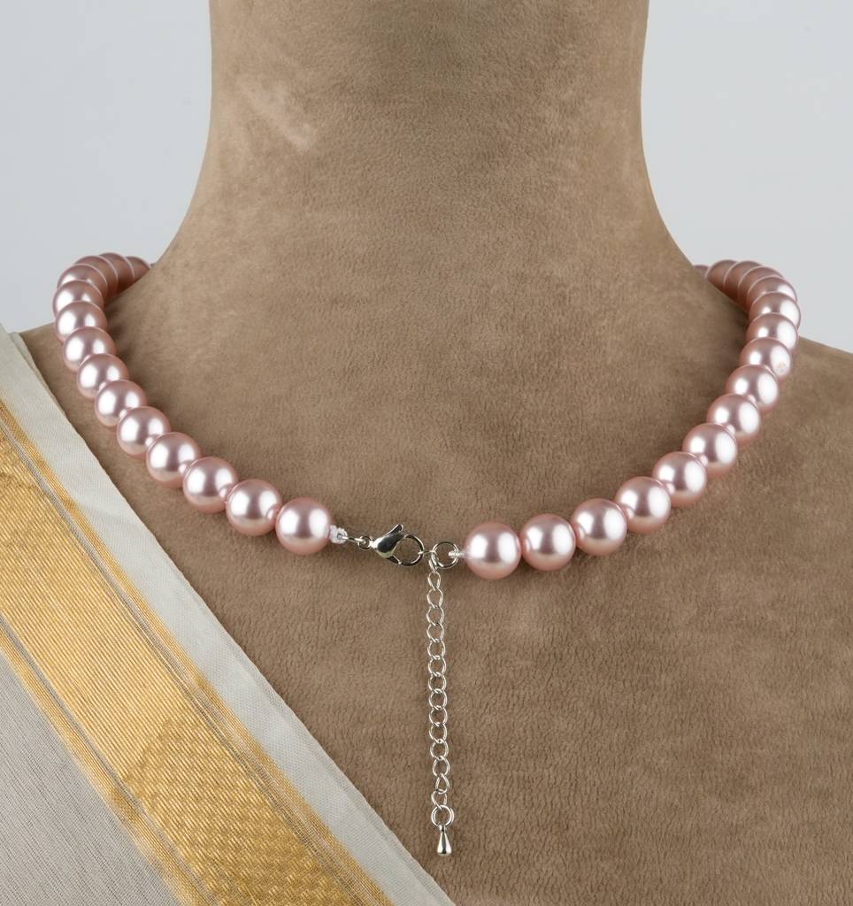 Passion Pink Pearls Necklace Set : PRMBS14